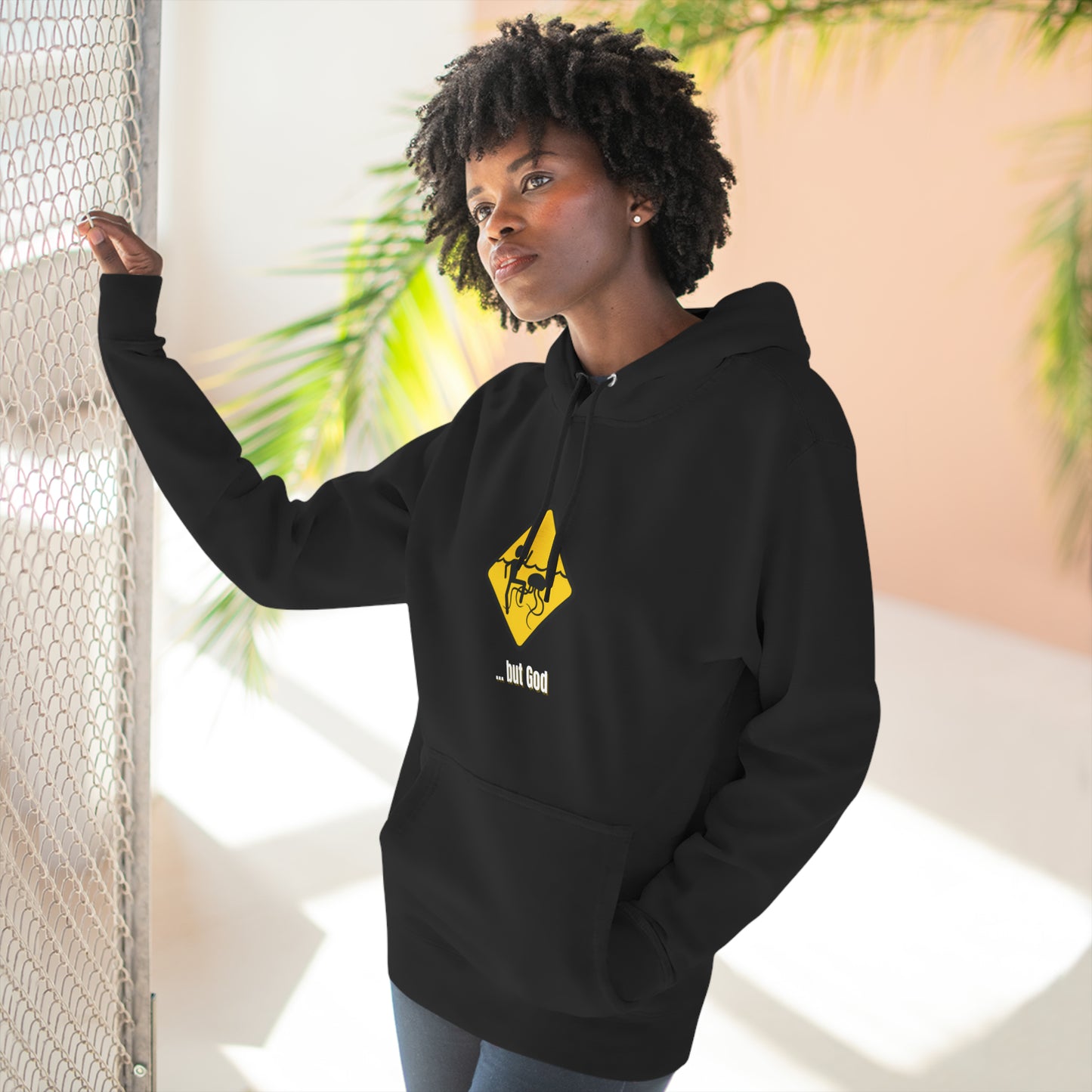 Soluvd But God... Three-Panel Fleece Hoodie