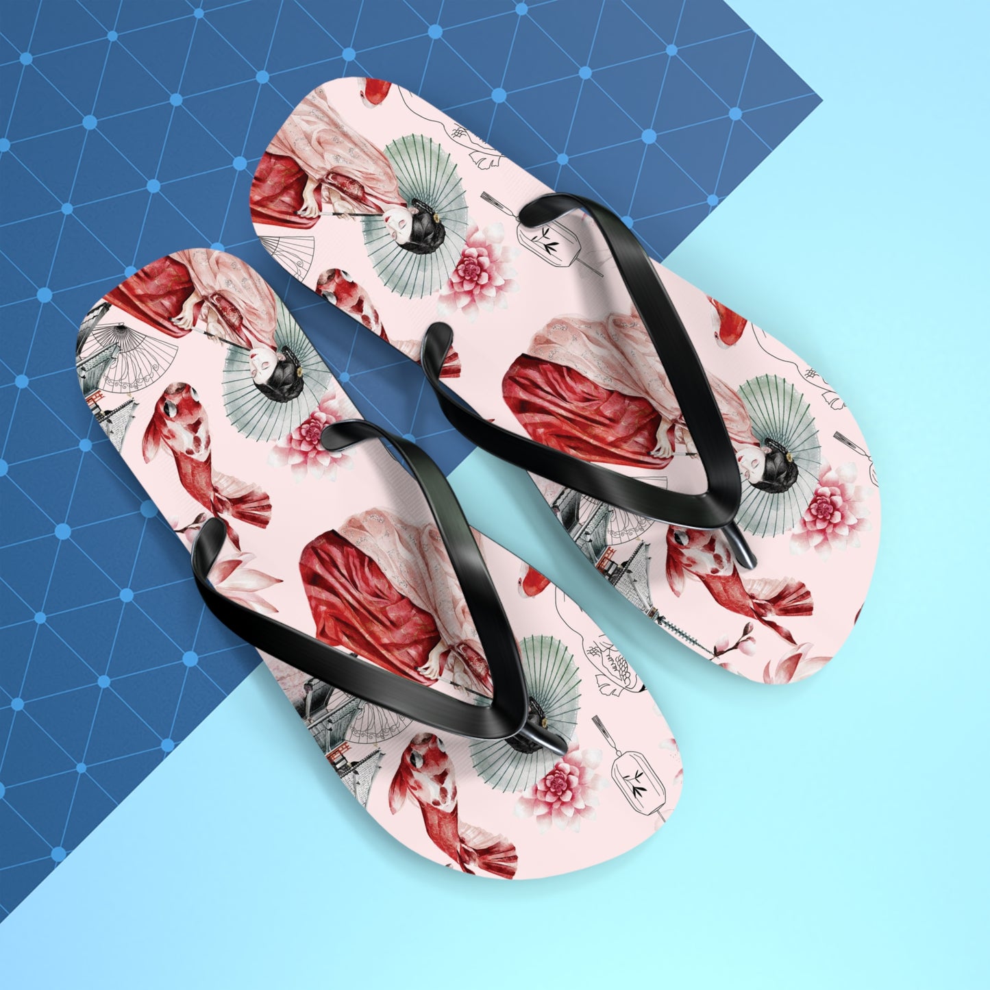 Soluvd Pink Pagoda Women's Flip Flops