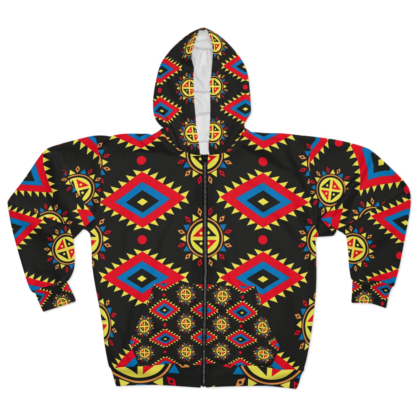 Soluvd Aztec Unisex, Women's, Men's Zip Hoodie