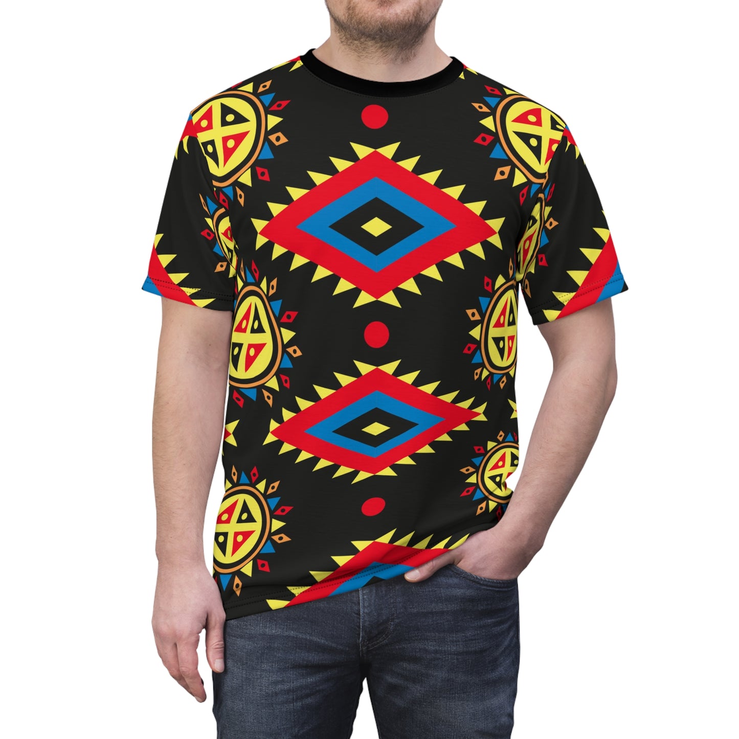 Soluvd Aztec Unisex, Women's, Men's Cut & Sew Tee
