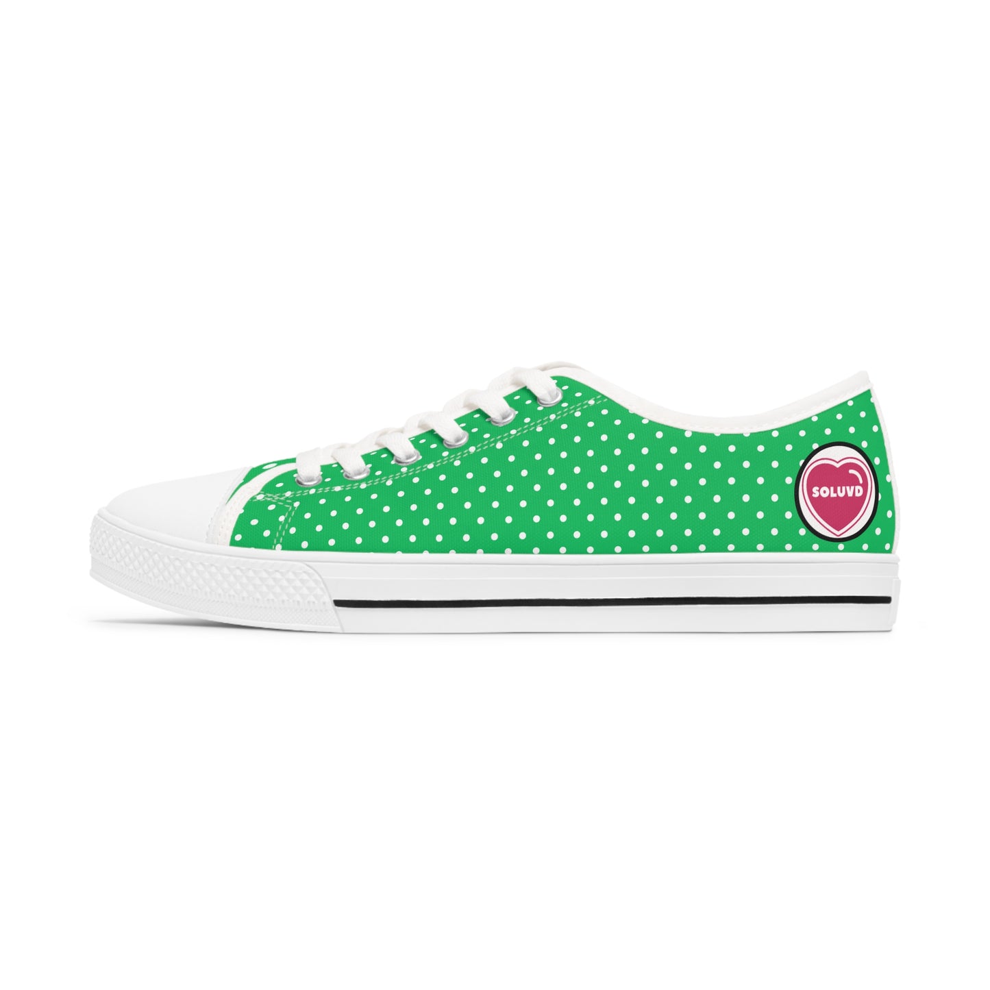 Soluvd Greendott Women's Low Top Sneakers