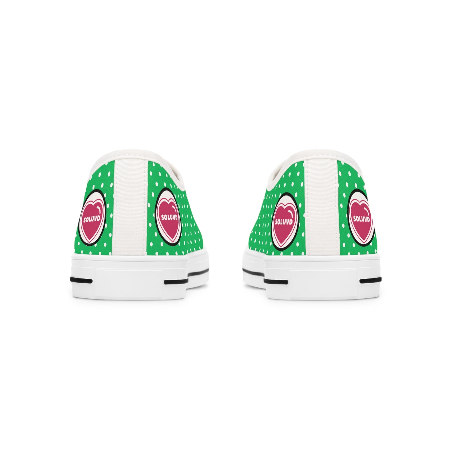 Soluvd Greendott Women's Low Top Sneakers