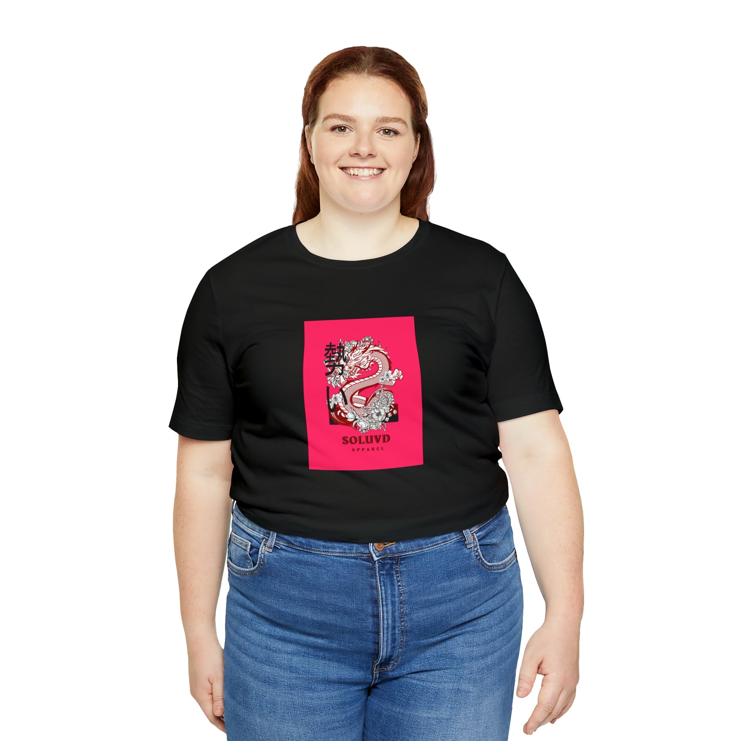 Soluvd Pink Dragon Unisex, Women's, Men's Short Sleeve Tee