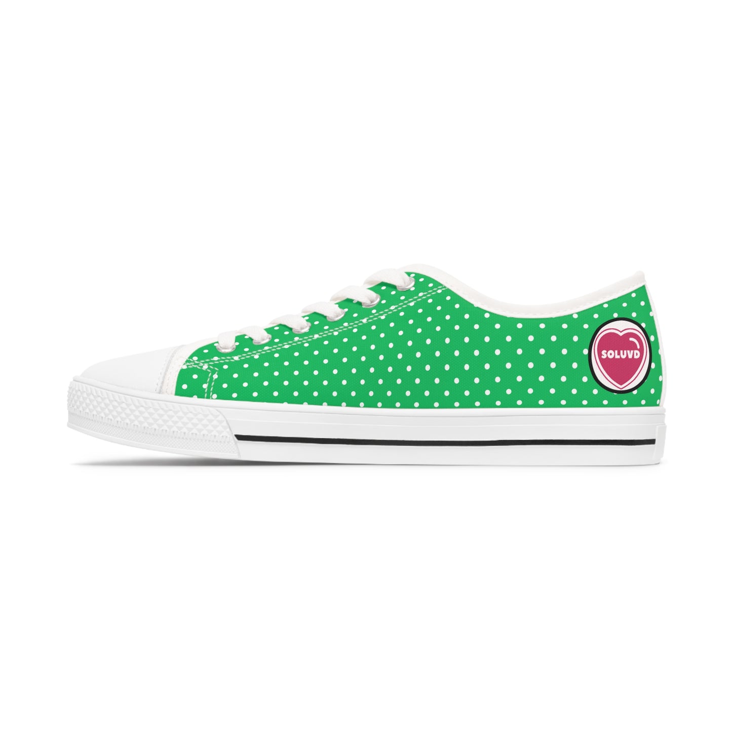 Soluvd Greendott Women's Low Top Sneakers