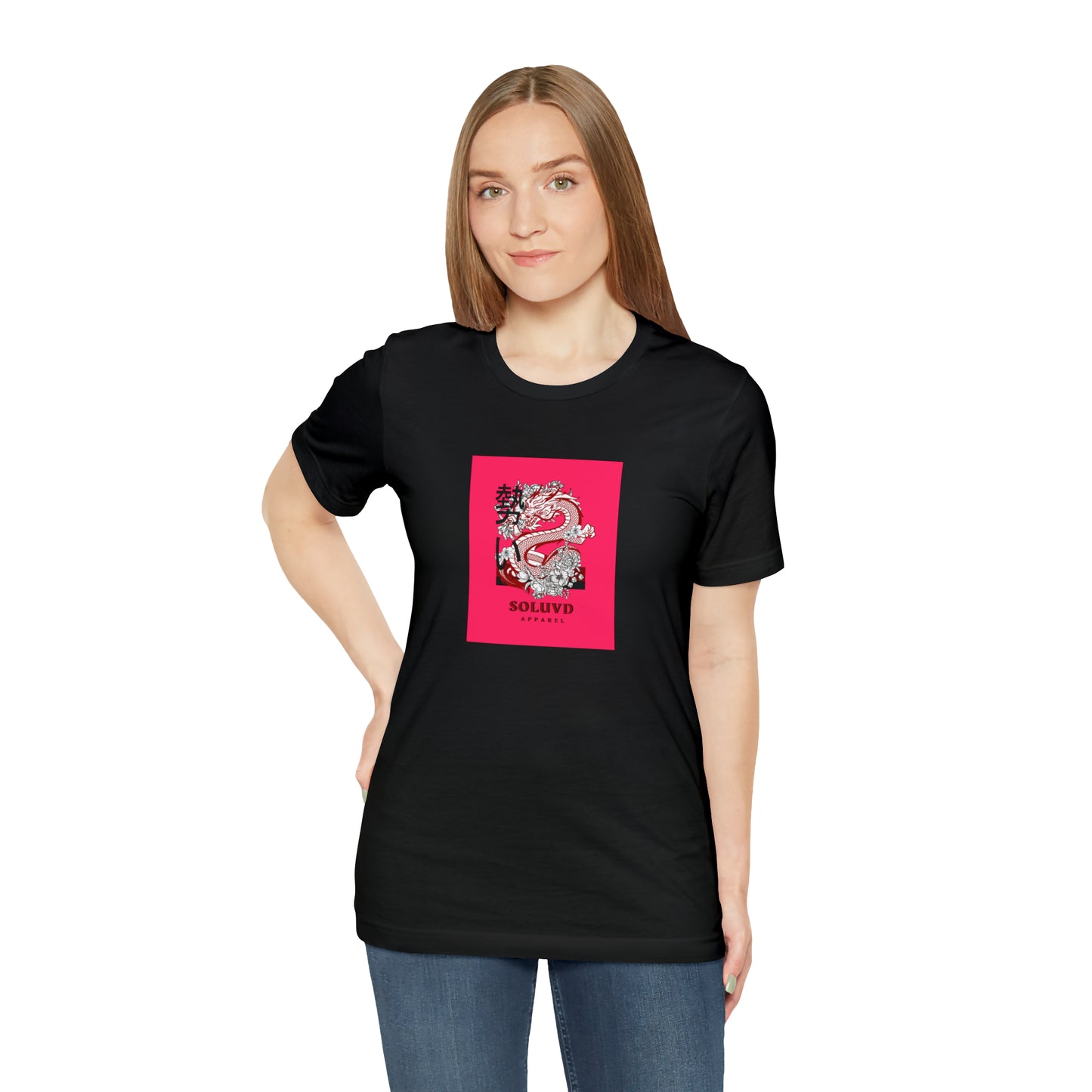 Soluvd Pink Dragon Unisex, Women's, Men's Short Sleeve Tee