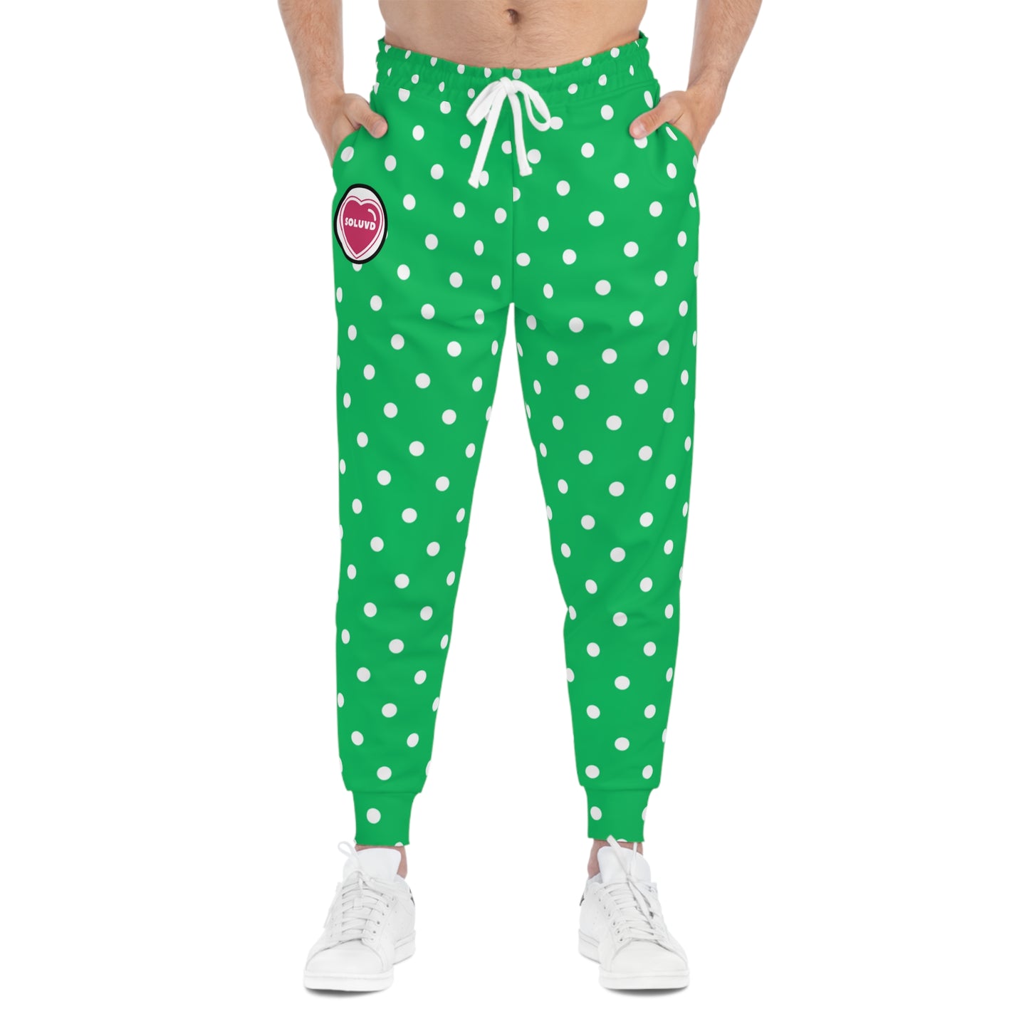 Soluvd Greendott Unisex, Women's, Men's Athletic Joggers