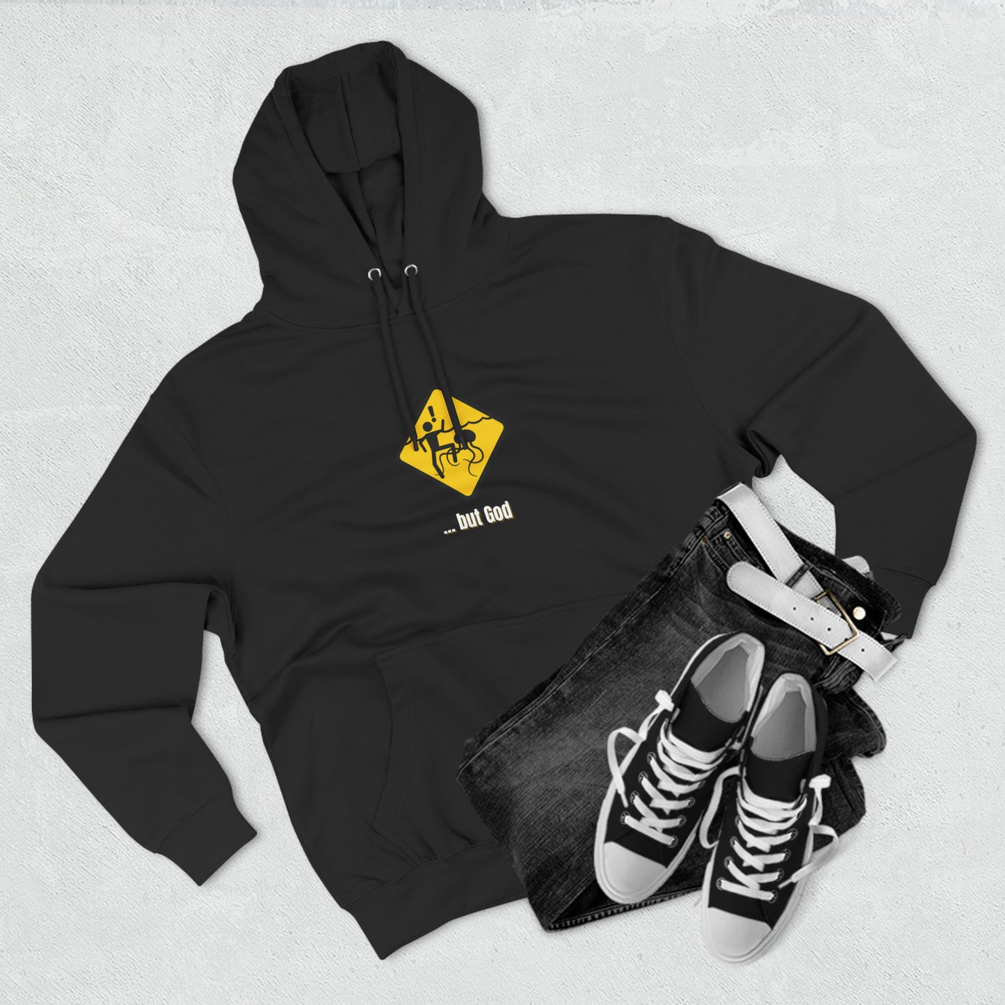 Soluvd But God... Three-Panel Fleece Hoodie