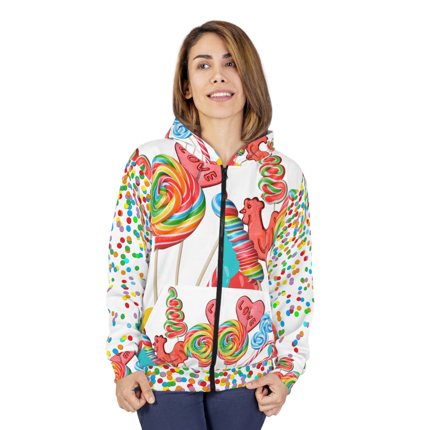 Soluvd Candyland Unisex, Women's, Men's Zip Hoodie