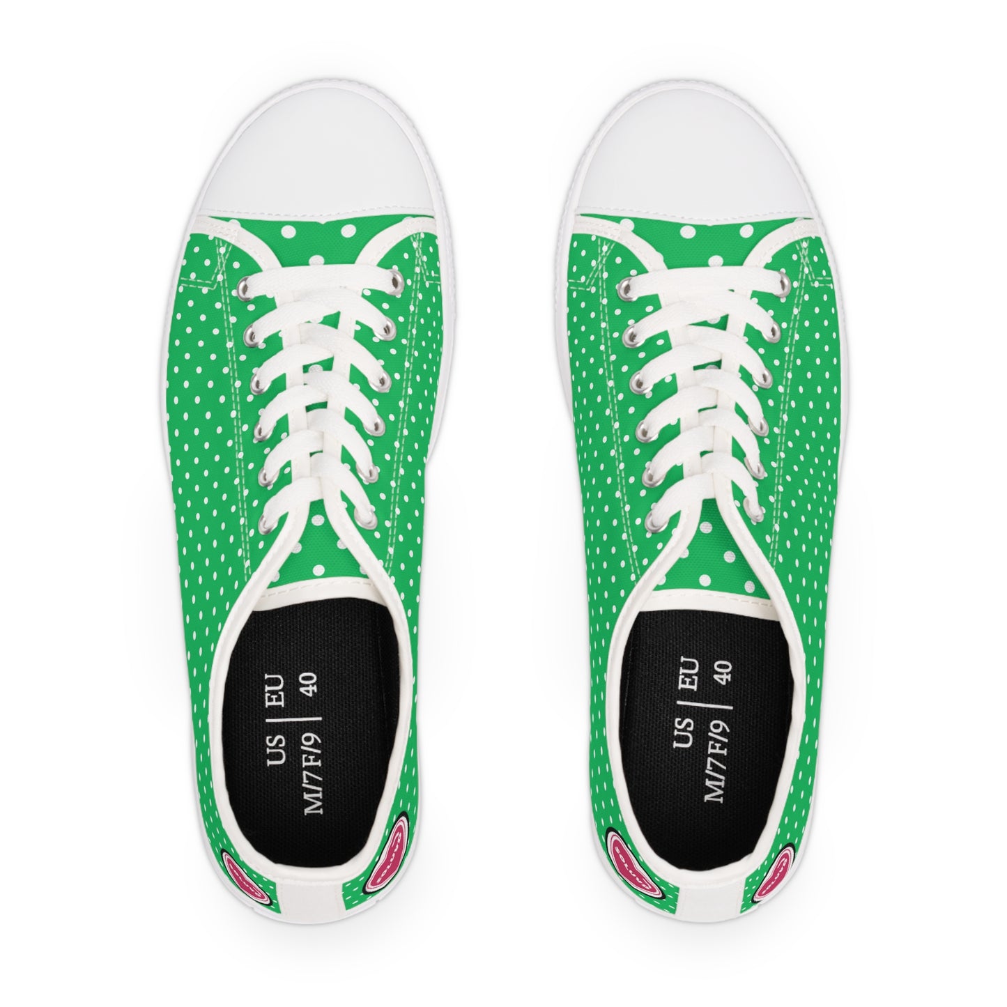 Soluvd Greendott Women's Low Top Sneakers