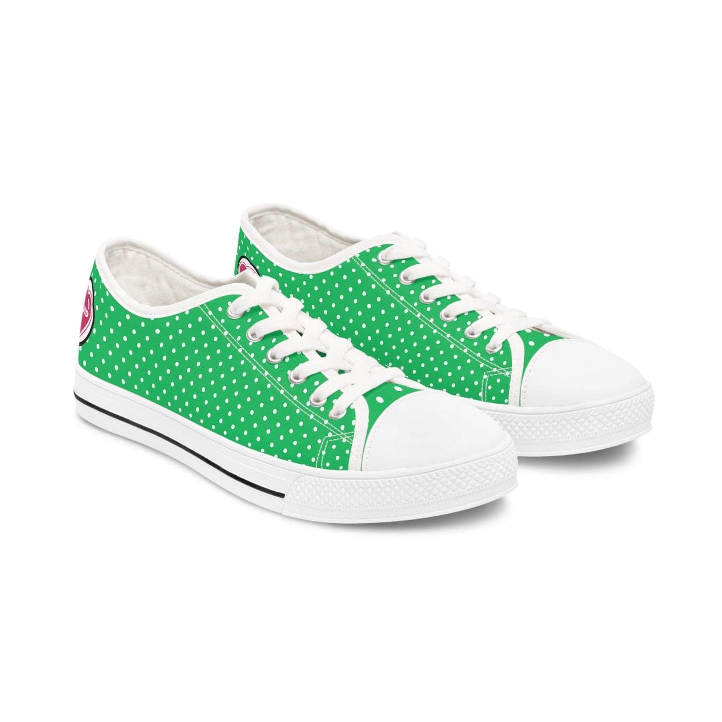 Soluvd Greendott Women's Low Top Sneakers