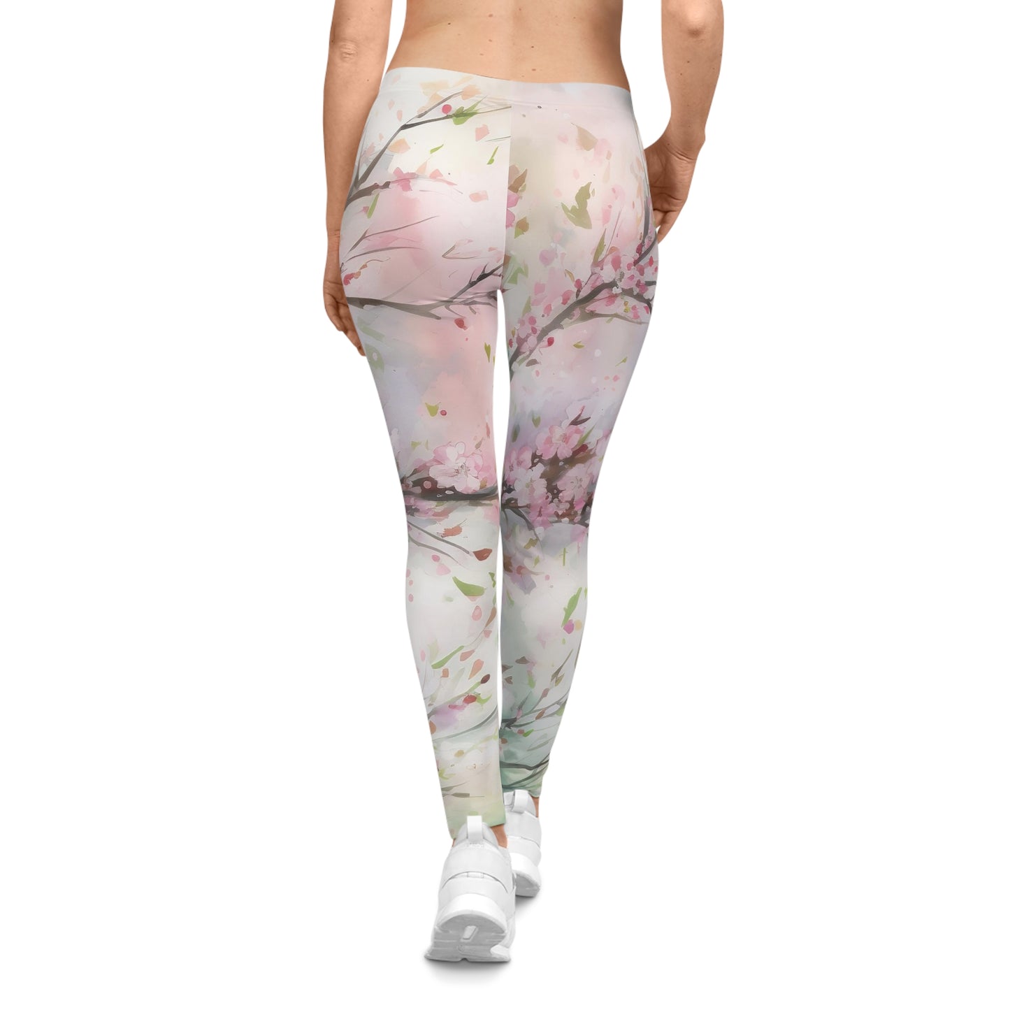 Soluvd Women's Casual Leggings (AOP) Cherry