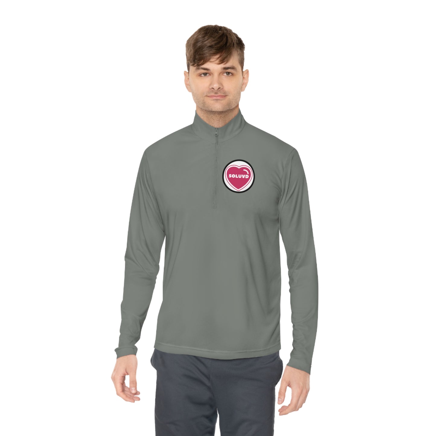 Soluvd Unisex Logo One Quarter-Zip Pullover
