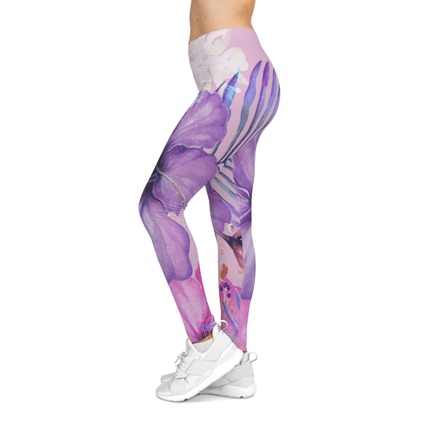 Soluvd Purple Vacay Women's Casual Leggings