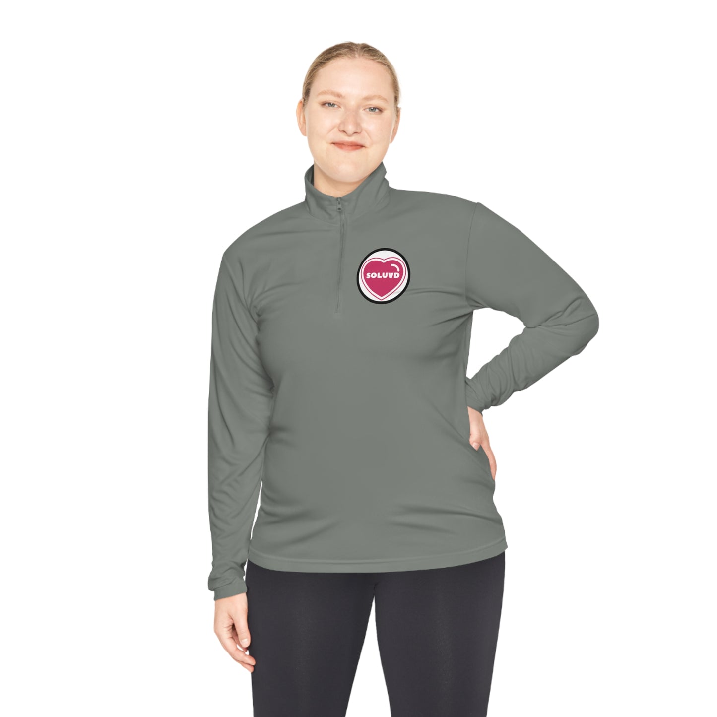 Soluvd Unisex Logo One Quarter-Zip Pullover
