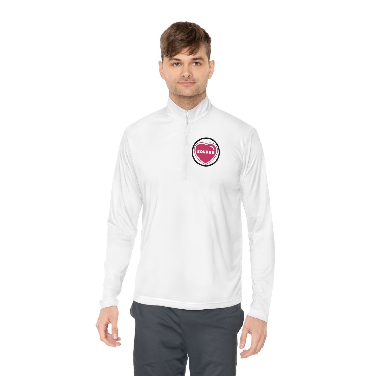 Soluvd Unisex Logo One Quarter-Zip Pullover