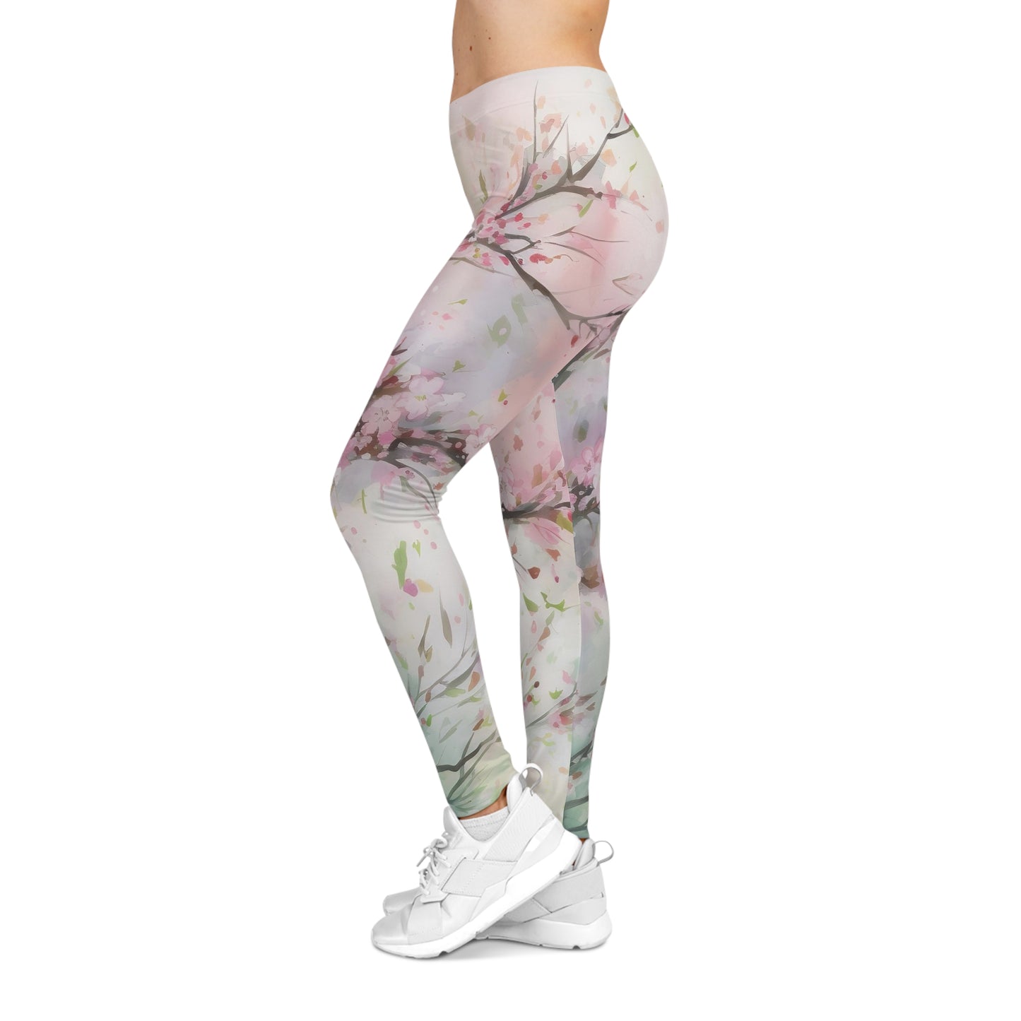 Soluvd Women's Casual Leggings (AOP) Cherry