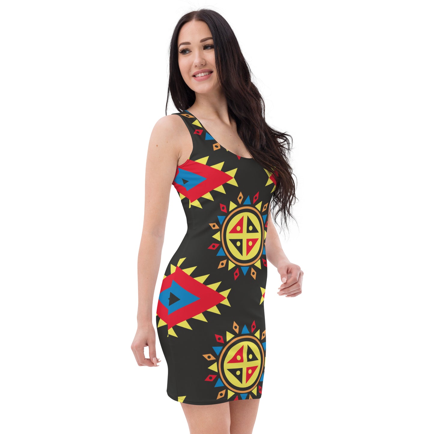 Sublimation Cut & Sew Dress with Aztec Print