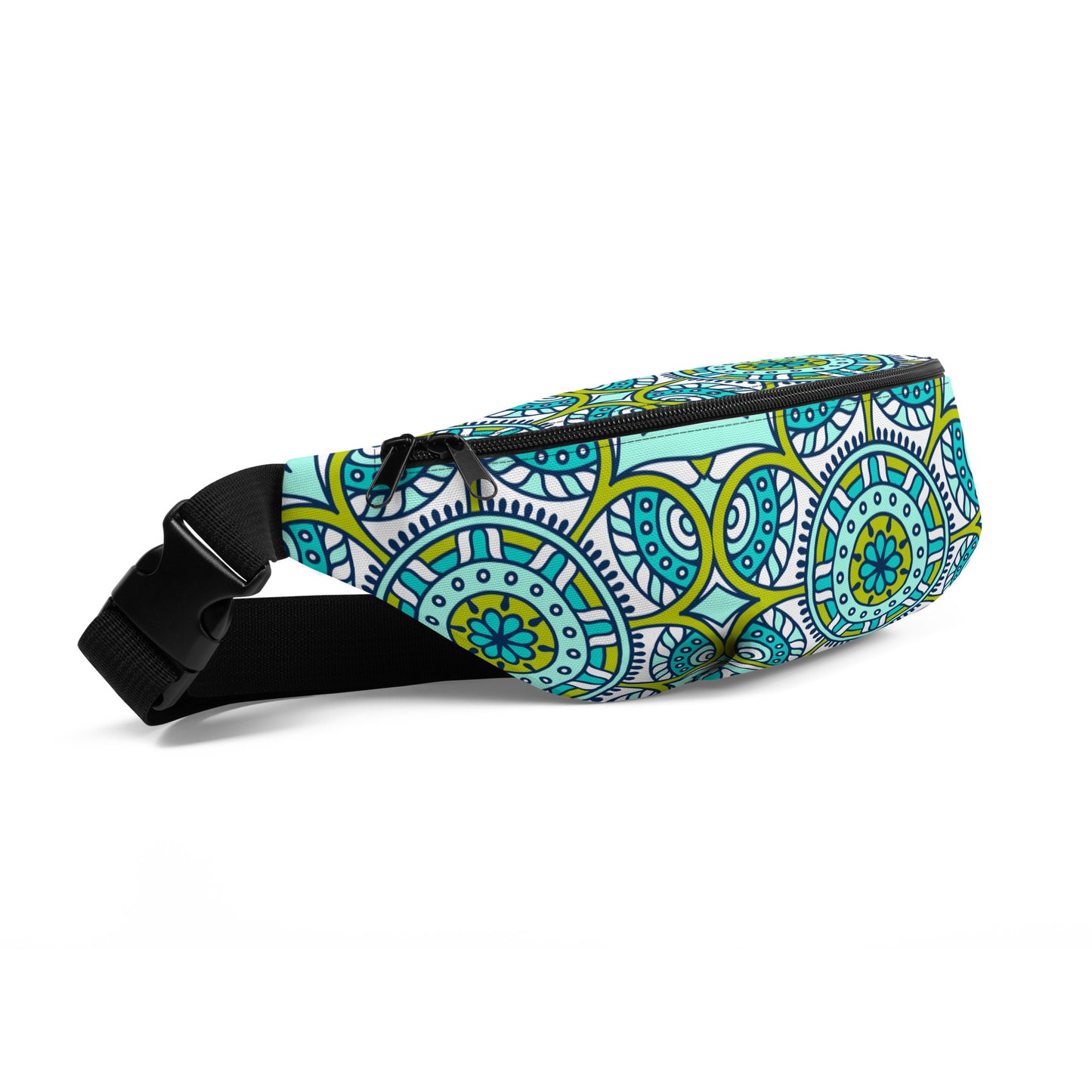 Fanny Pack with Green Mandala Print