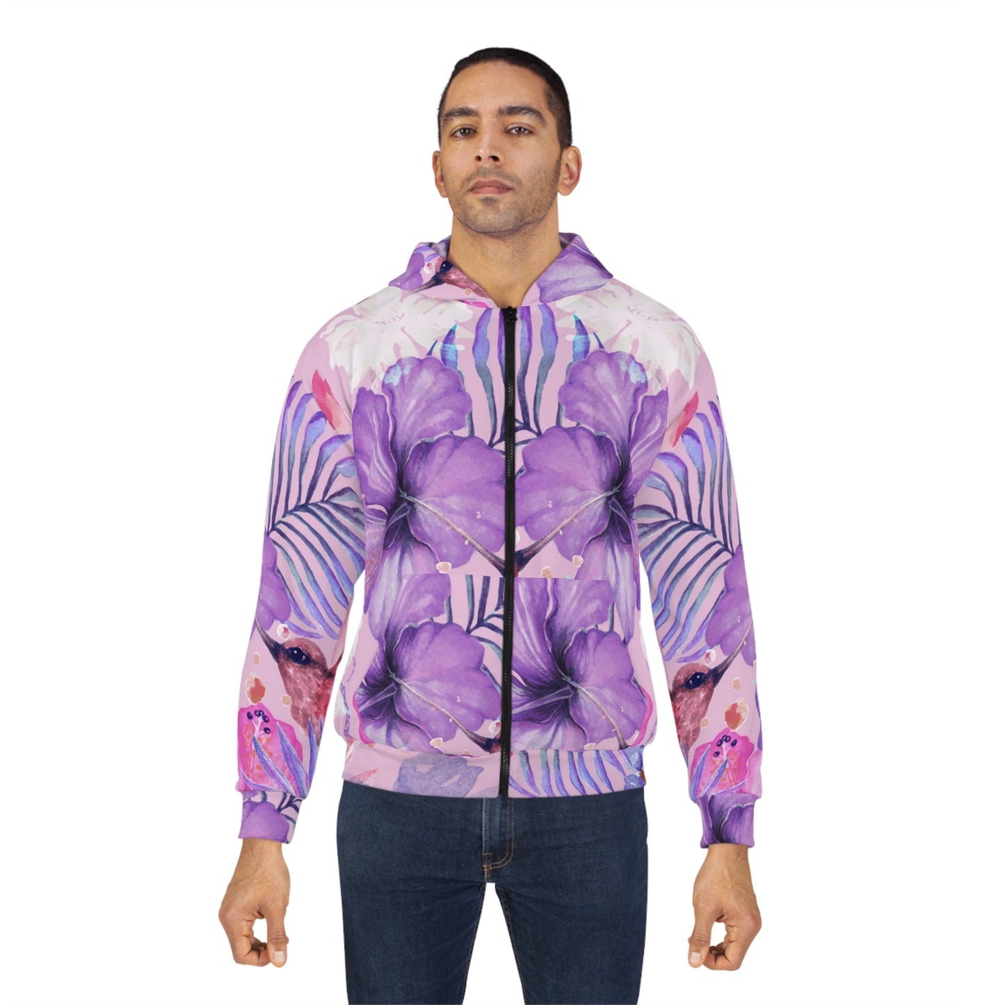 Soluvd Purple Vacay Unisex Zip Hoodie