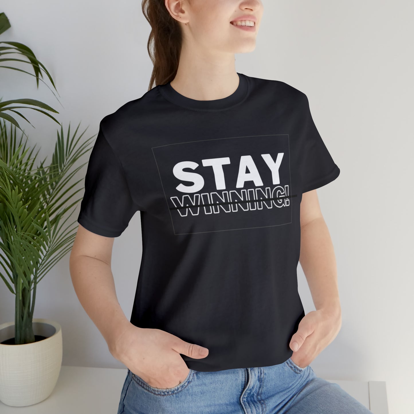 Soluvd Stay Winning Unisex, Women's, Men's Short Sleeve Tee