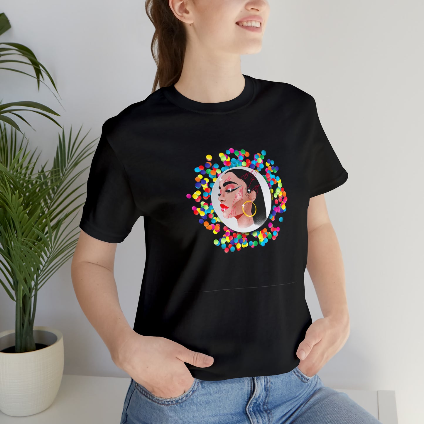 Soluvd Confetti Unisex, Women's, Men's Short Sleeve Tee