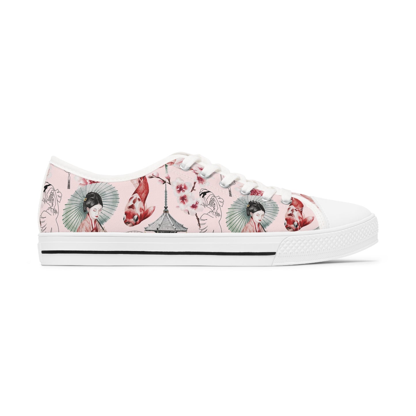 Soluvd Pink Pagoda Women's Low Top Sneakers