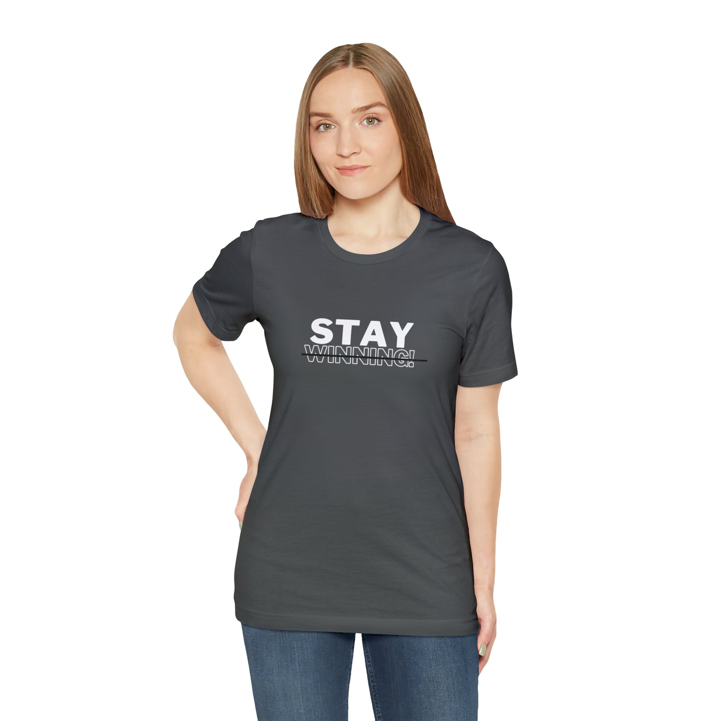 Soluvd Stay Winning Unisex, Women's, Men's Short Sleeve Tee