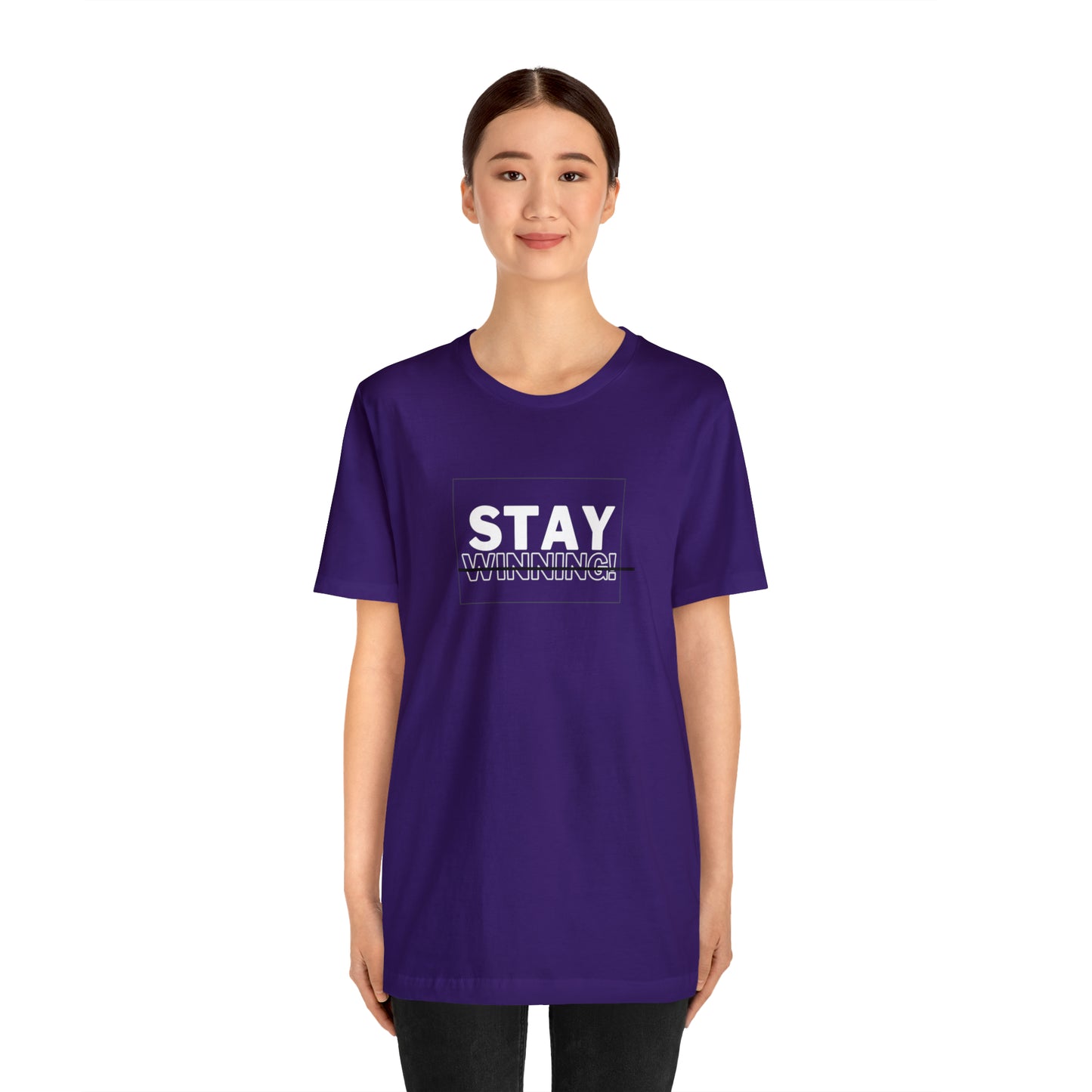 Soluvd Stay Winning Unisex, Women's, Men's Short Sleeve Tee