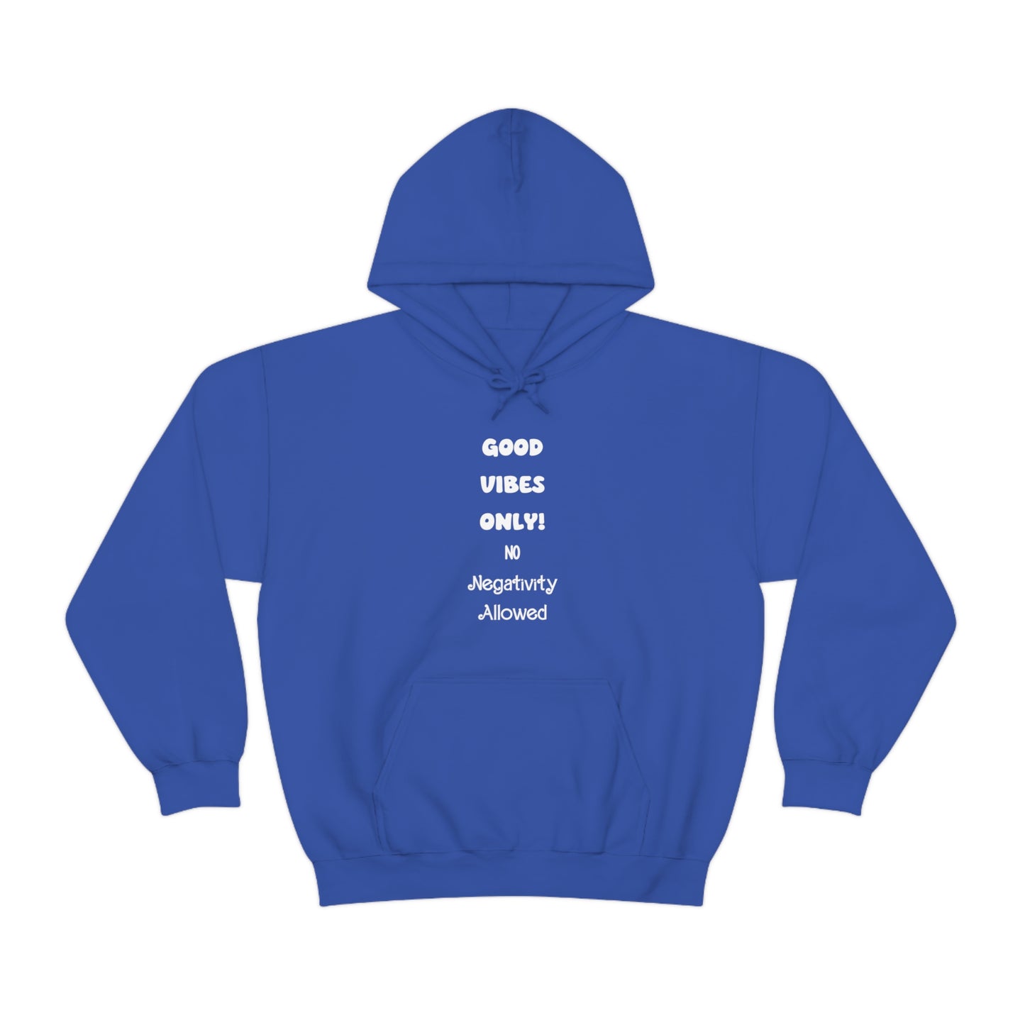 Soluvd Good Vibes Only No Negativity Allowed Unisex Heavy Blend™ Hooded Sweatshirt