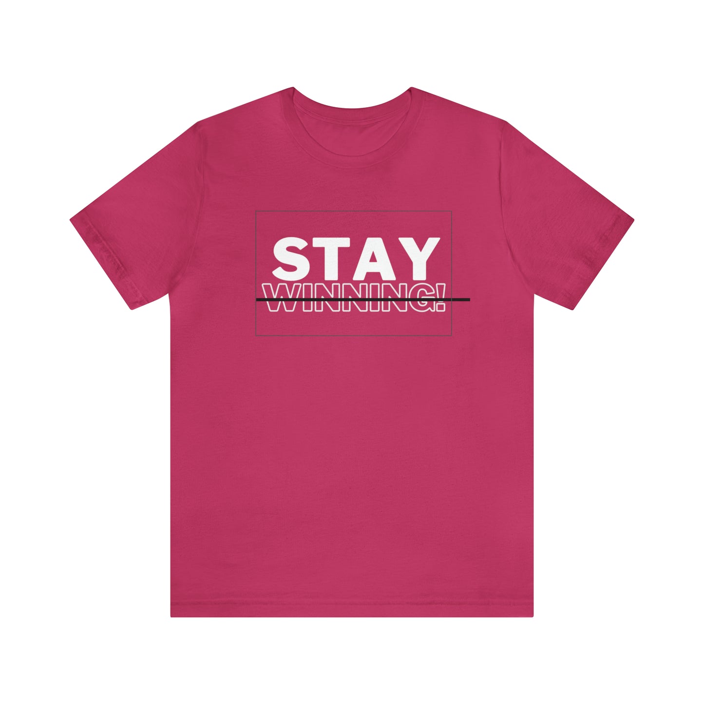 Soluvd Stay Winning Unisex, Women's, Men's Short Sleeve Tee