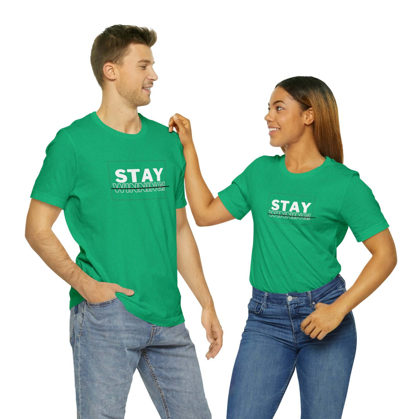 Soluvd Stay Winning Unisex, Women's, Men's Short Sleeve Tee