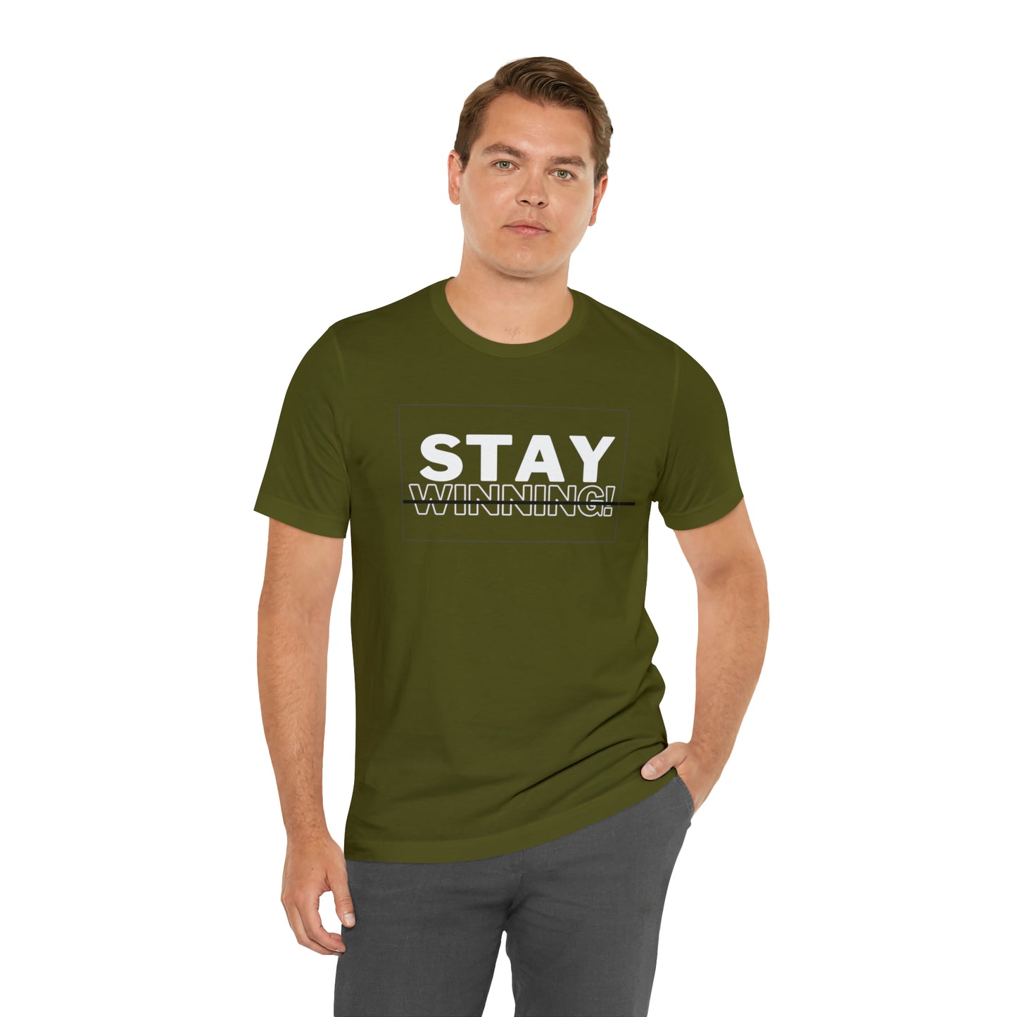 Soluvd Stay Winning Unisex, Women's, Men's Short Sleeve Tee