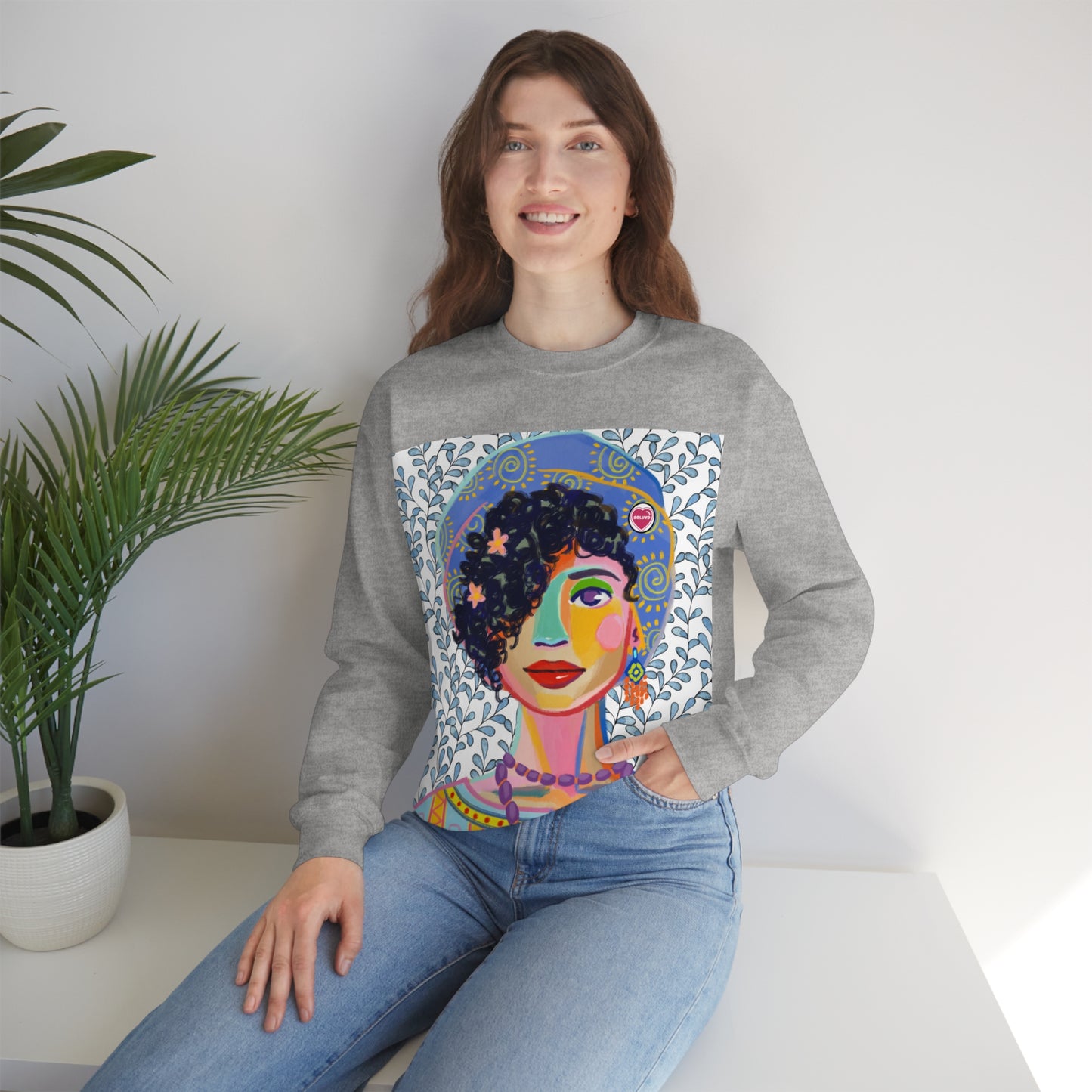 Soluvd Beret Unisex Heavy Blend™ Crewneck Sweatshirt
