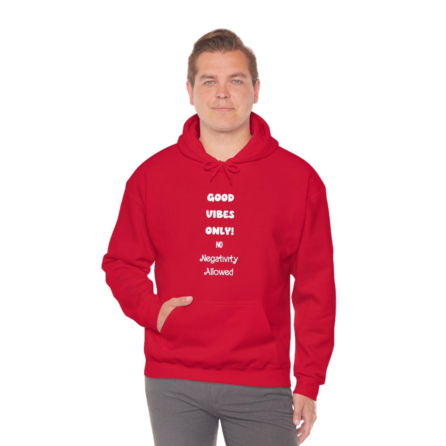 Soluvd Good Vibes Only No Negativity Allowed Unisex Heavy Blend™ Hooded Sweatshirt