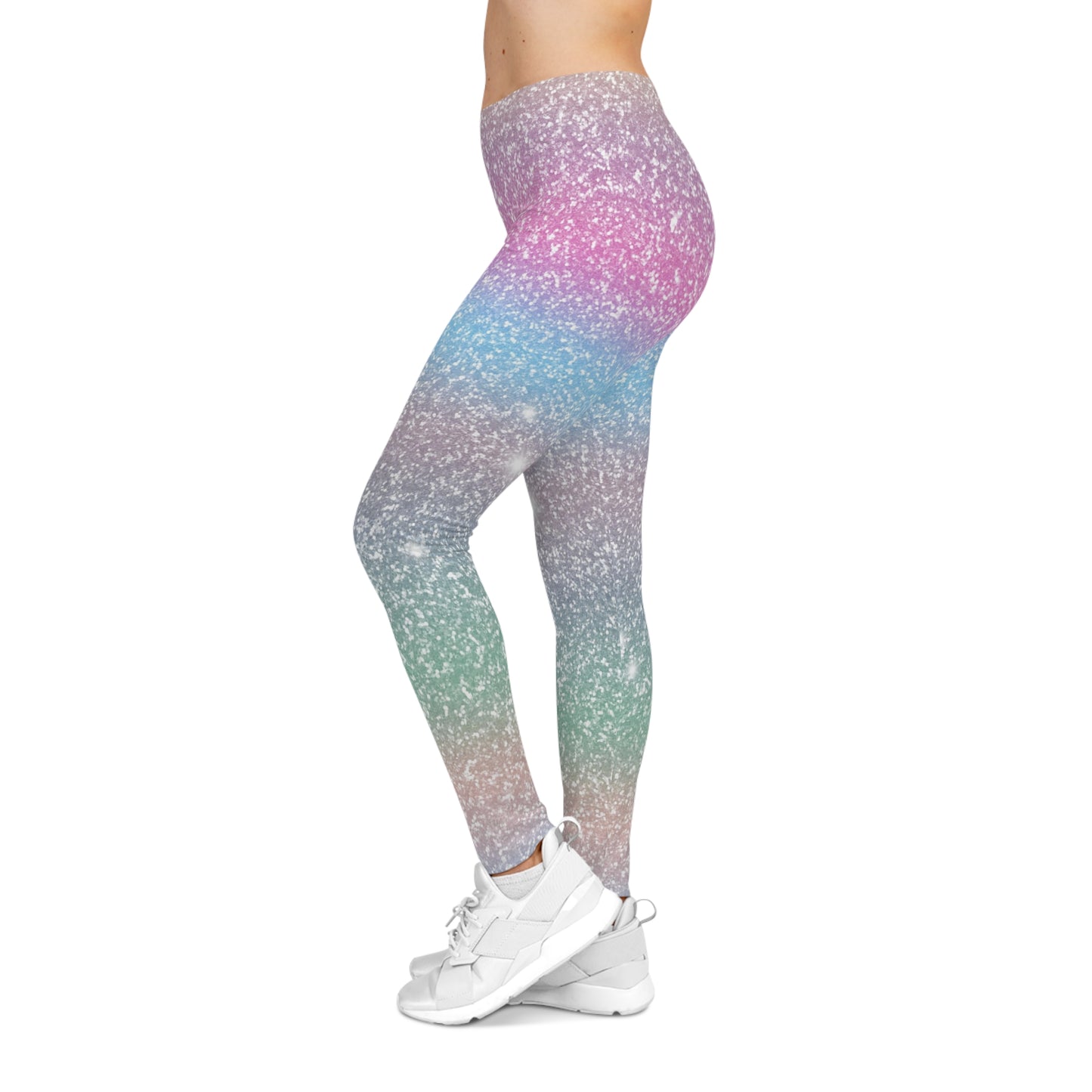 Soluvd Sparkle Premium Women's Casual Leggings, Yoga Leggings