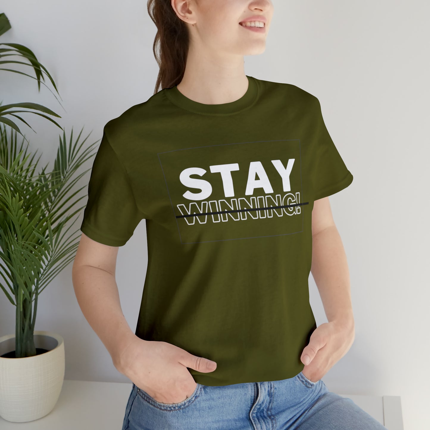 Soluvd Stay Winning Unisex, Women's, Men's Short Sleeve Tee
