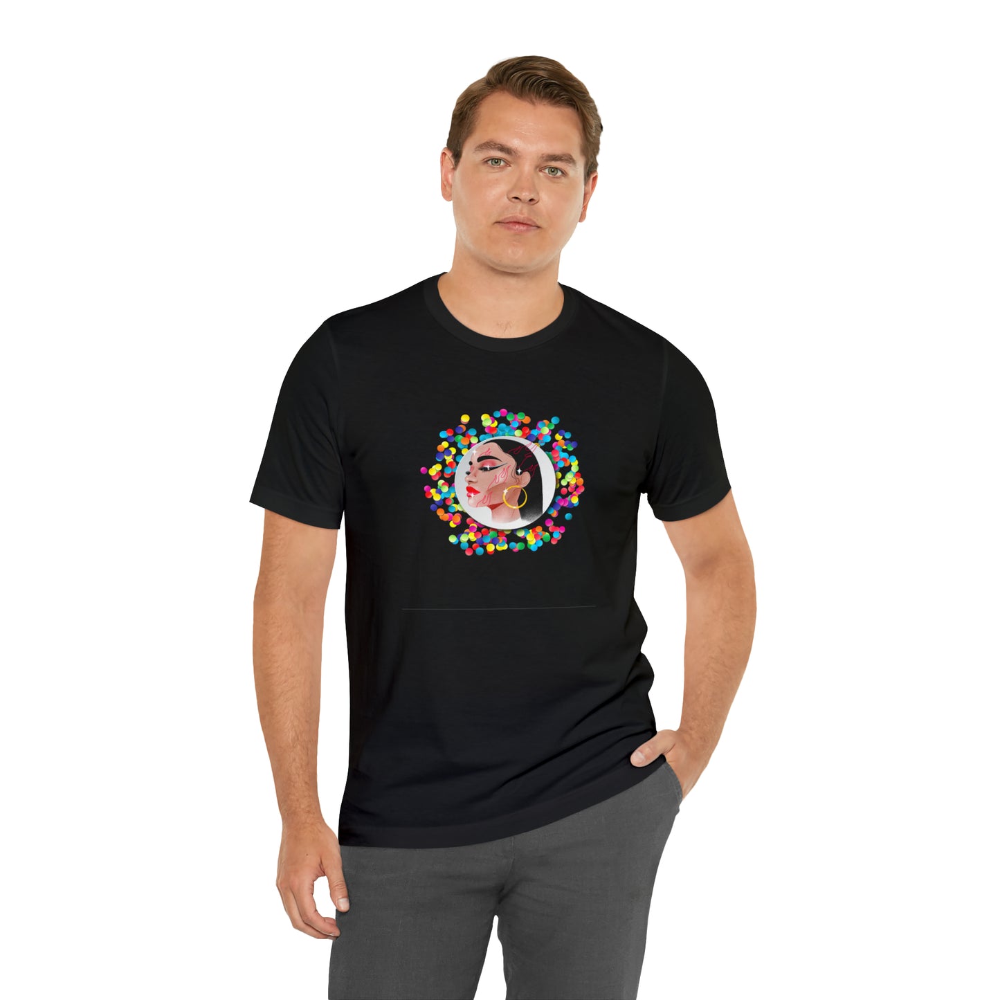 Soluvd Confetti Unisex, Women's, Men's Short Sleeve Tee