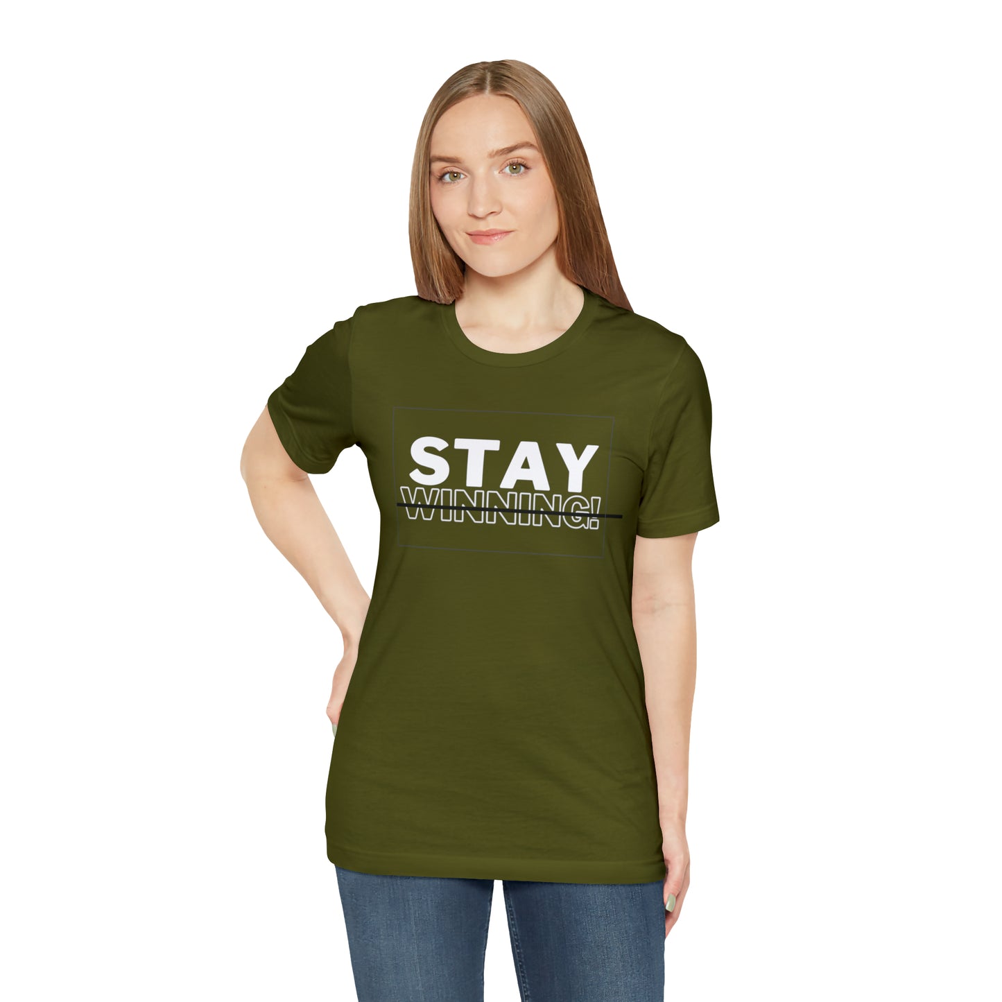 Soluvd Stay Winning Unisex, Women's, Men's Short Sleeve Tee