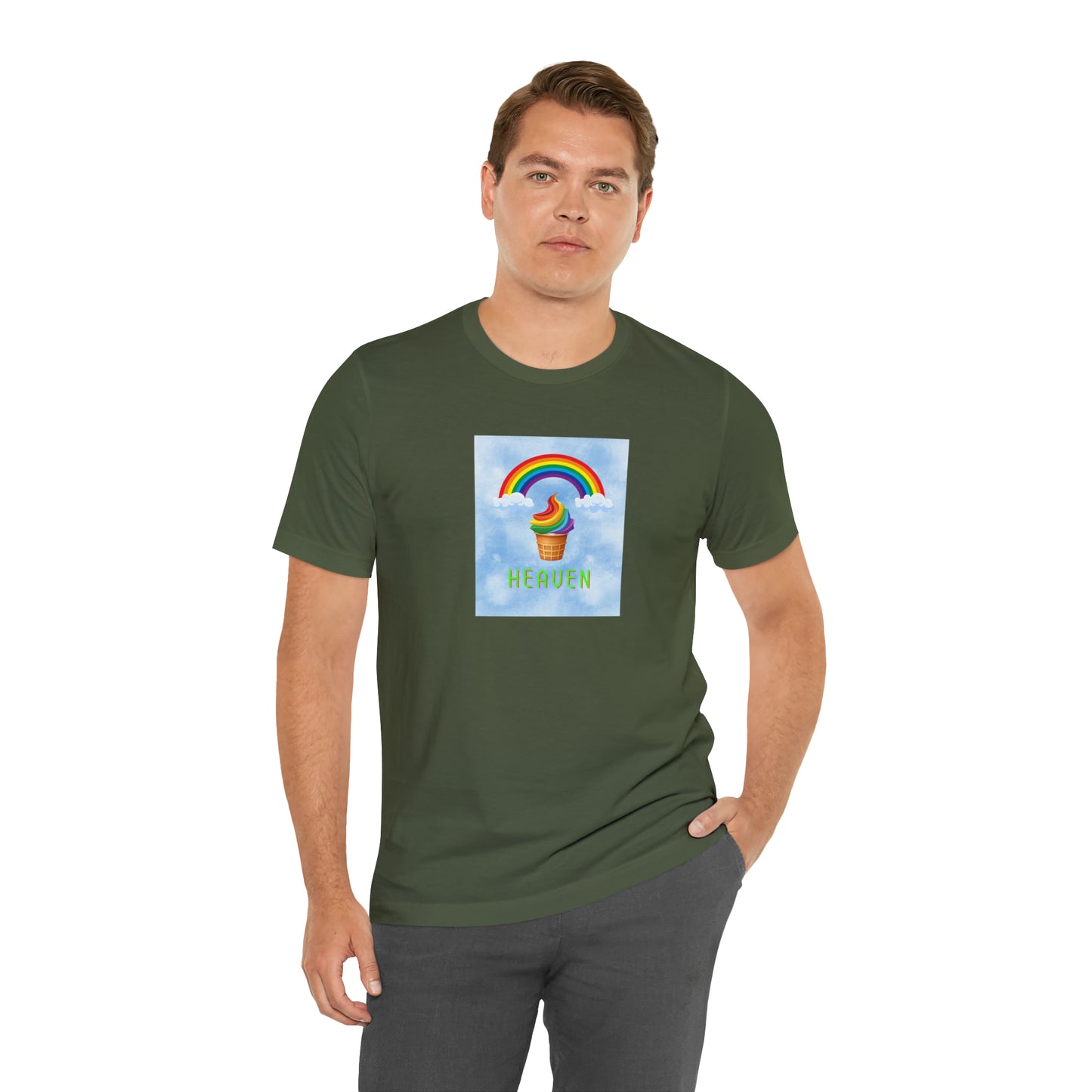 Soluvd Heaven Ice Cream Cone Unisex, Women's, Men's Short Sleeve Tee