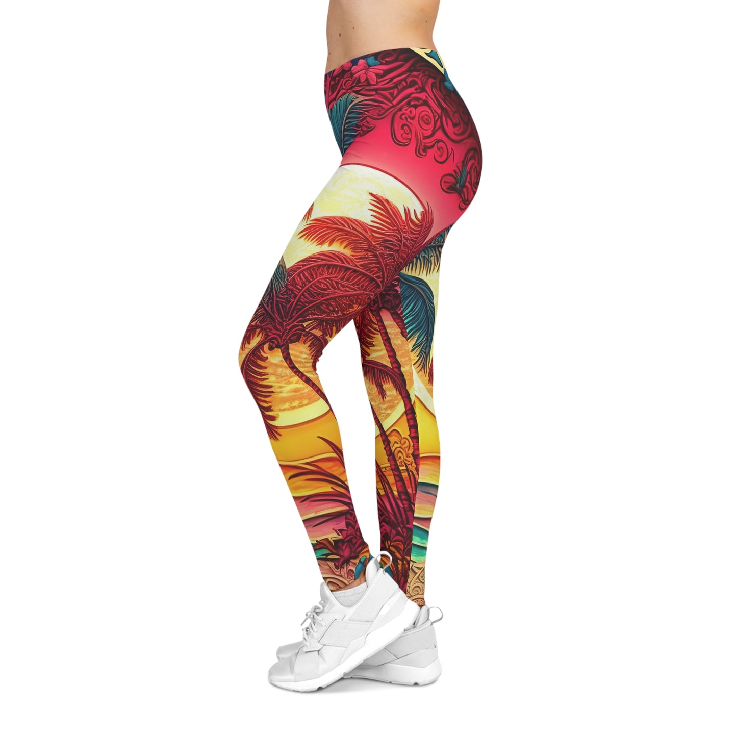 Soluvd SummerSun Women's Premium Leggings, Yoga Leggings