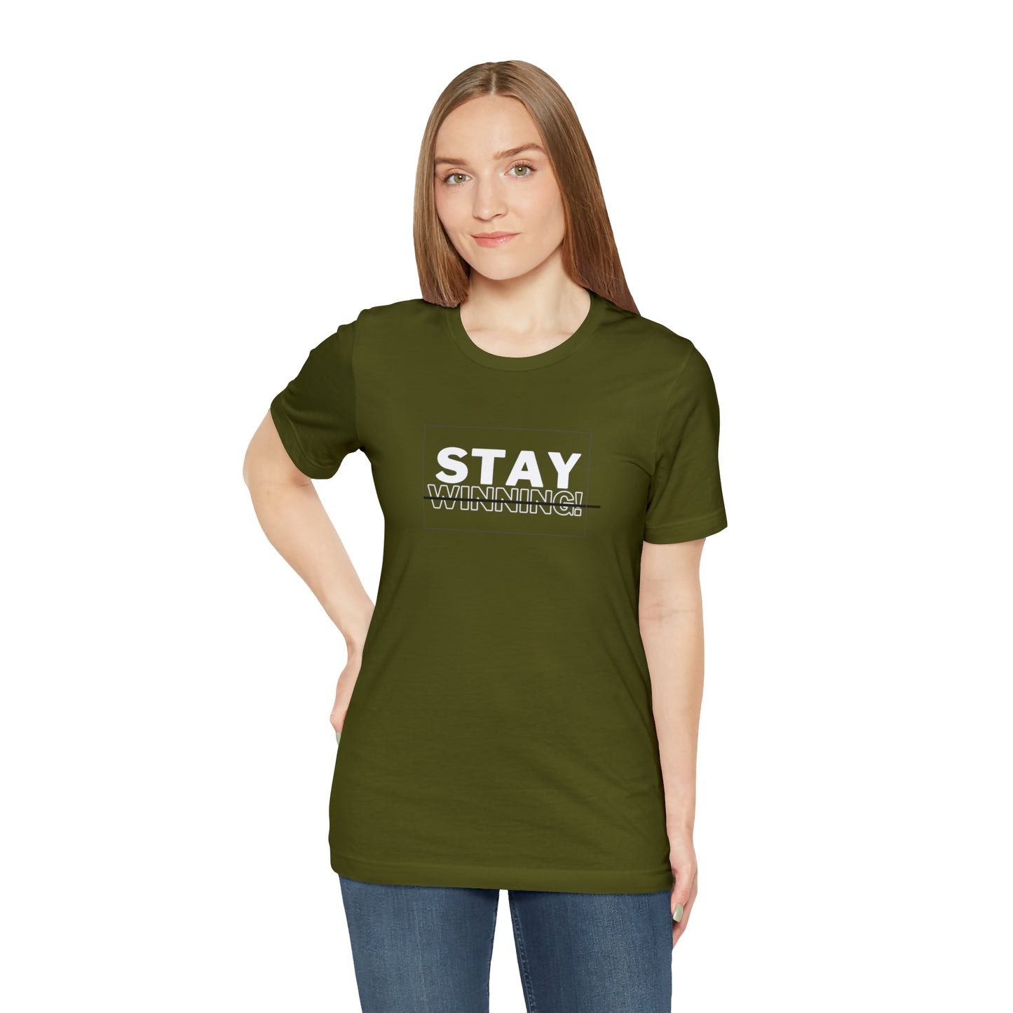 Soluvd Stay Winning Unisex, Women's, Men's Short Sleeve Tee