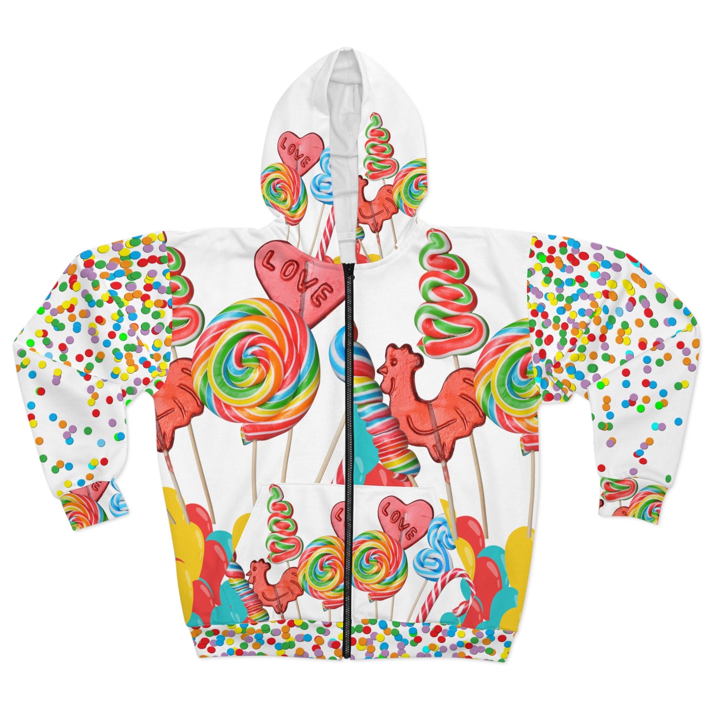 Soluvd Candyland Unisex, Women's, Men's Zip Hoodie
