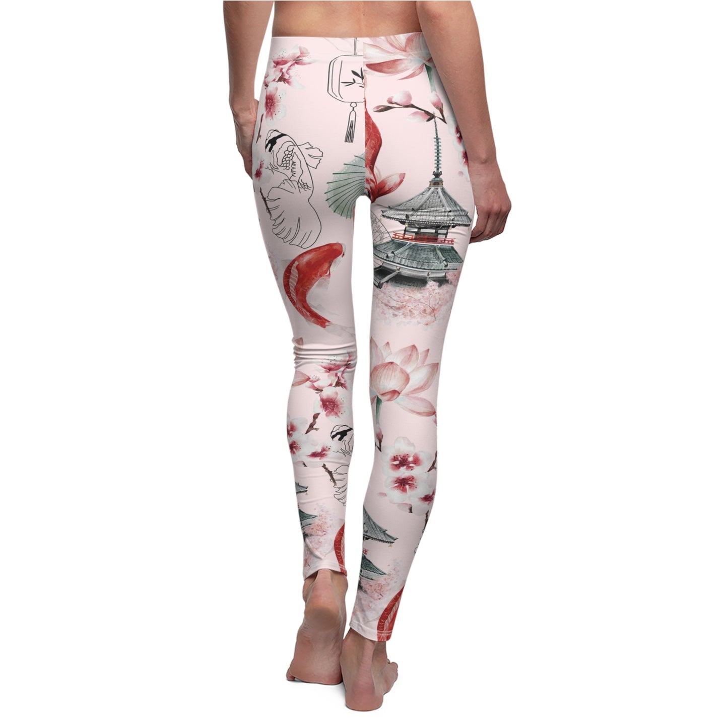 Soluvd Pink Pagoda Women's Casual Leggings