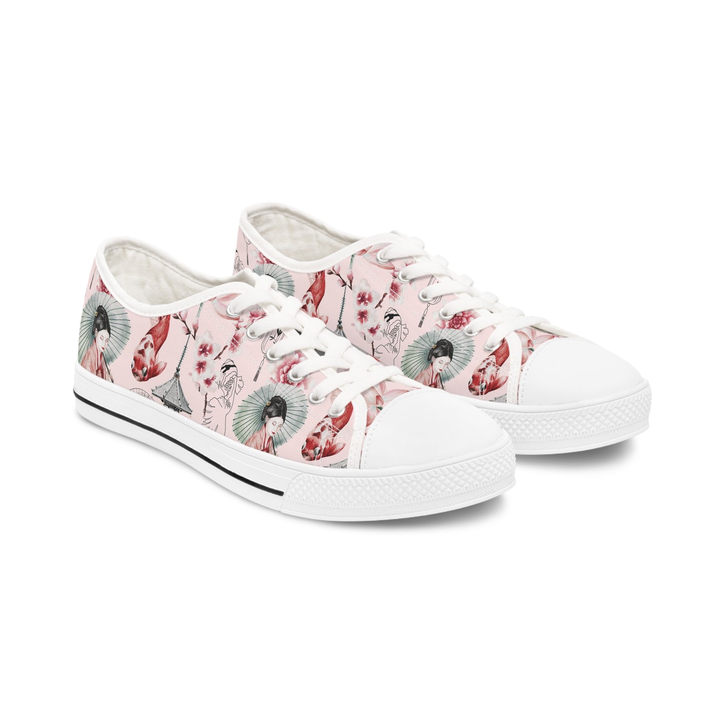 Soluvd Pink Pagoda Women's Low Top Sneakers