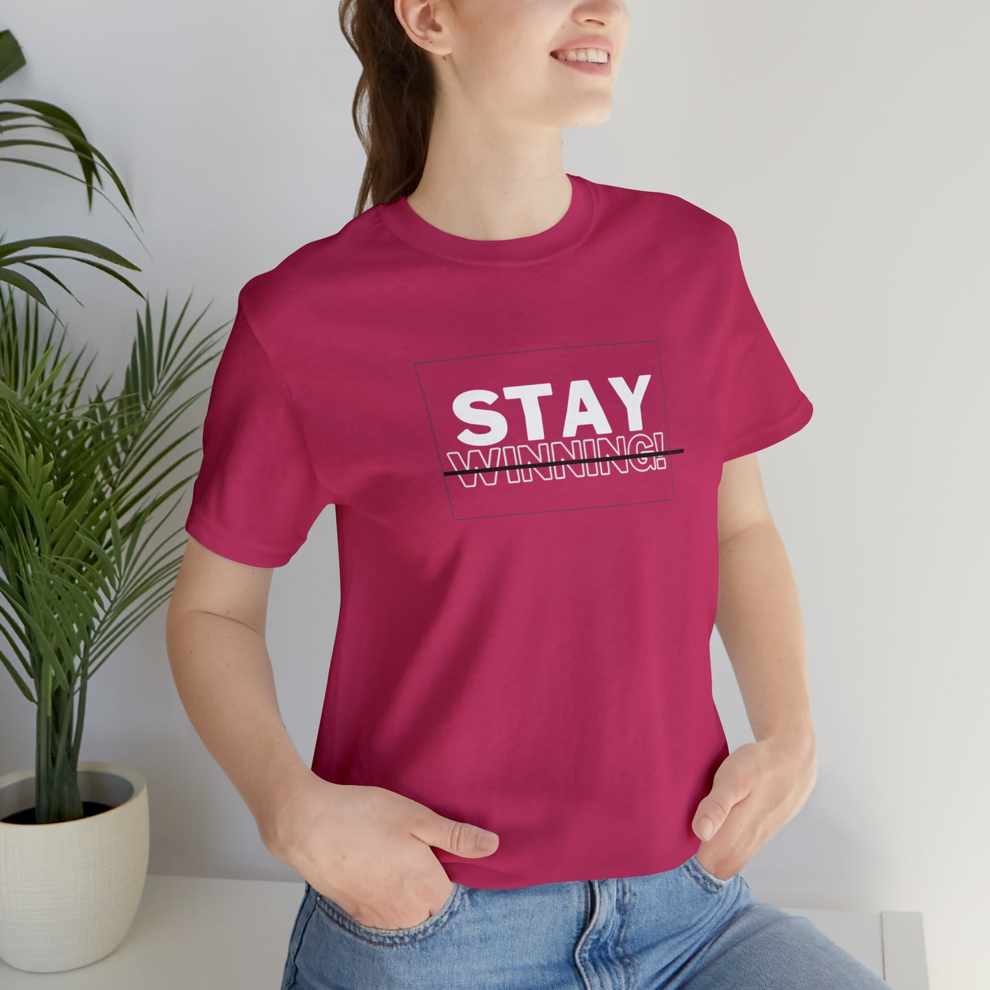 Soluvd Stay Winning Unisex, Women's, Men's Short Sleeve Tee