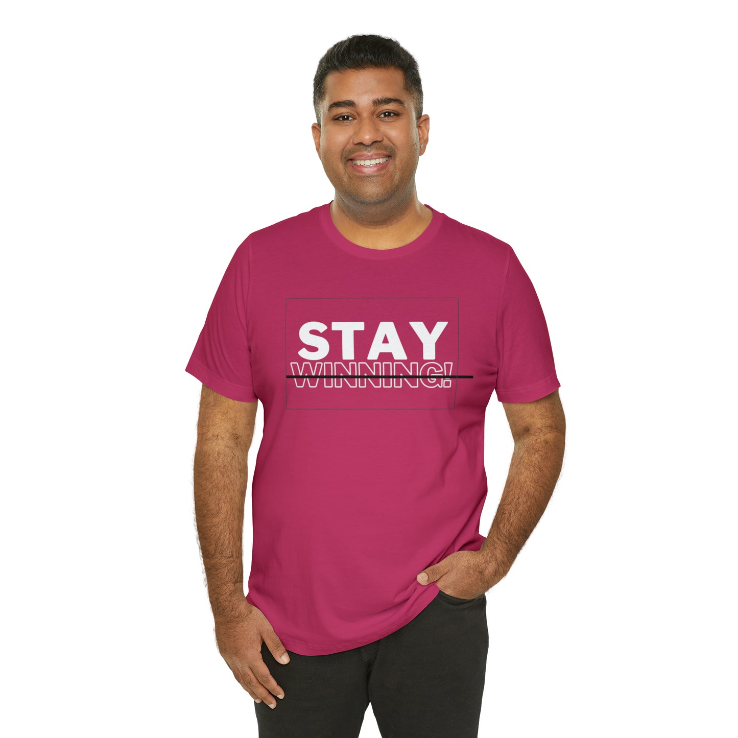 Soluvd Stay Winning Unisex, Women's, Men's Short Sleeve Tee