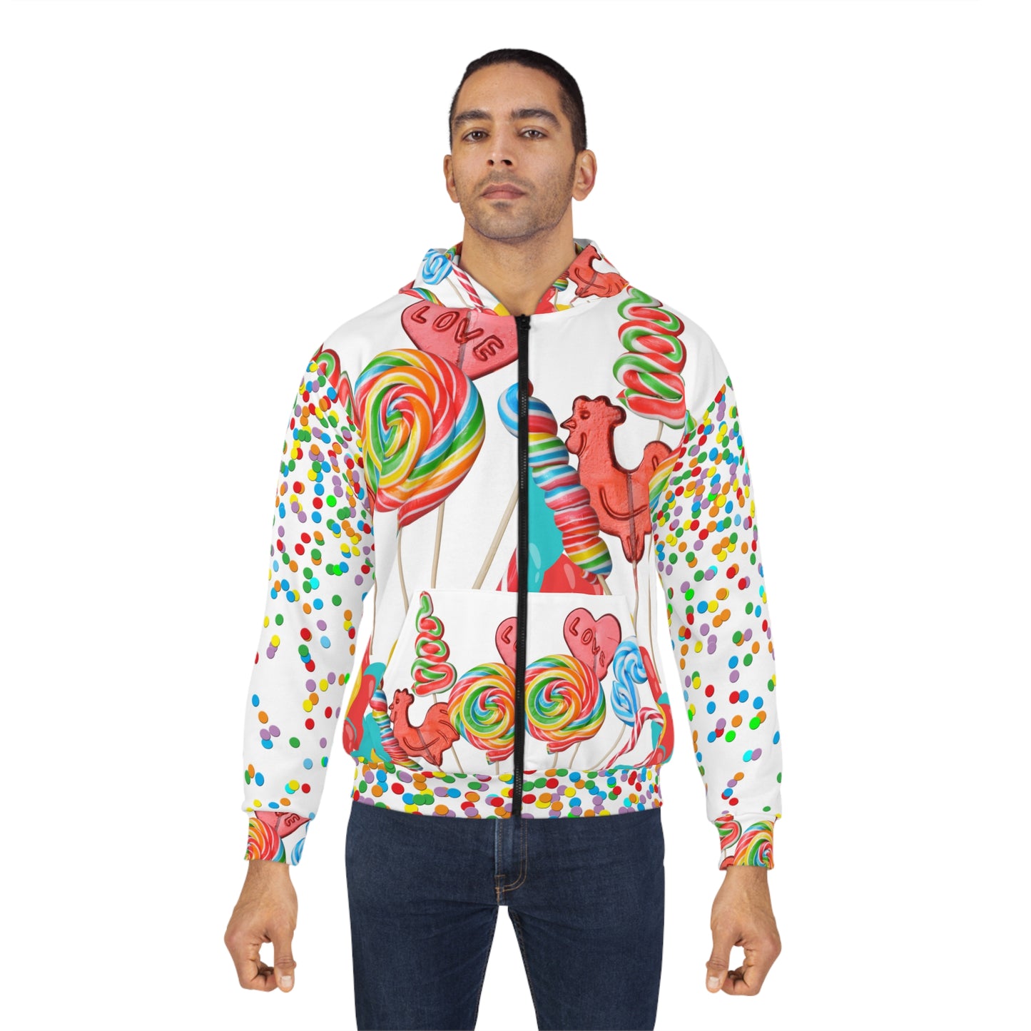 Soluvd Candyland Unisex, Women's, Men's Zip Hoodie