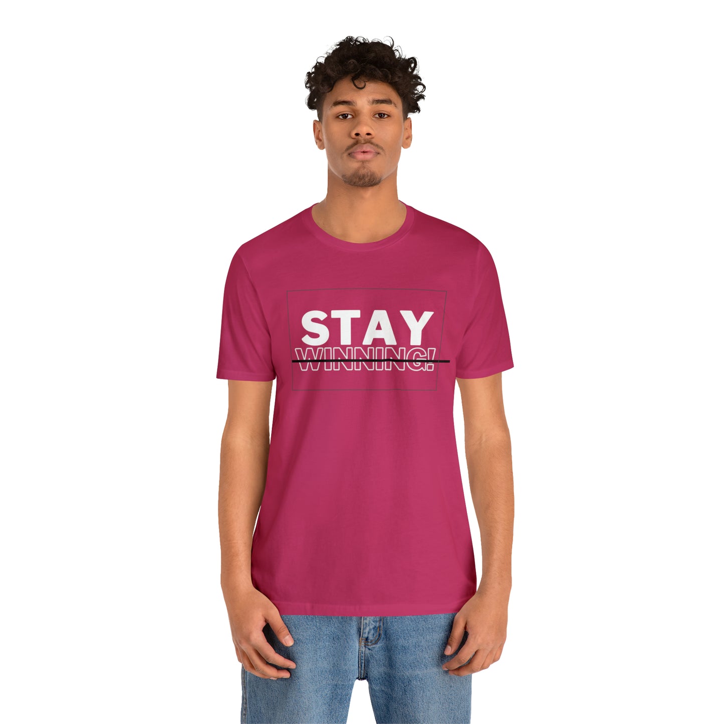 Soluvd Stay Winning Unisex, Women's, Men's Short Sleeve Tee