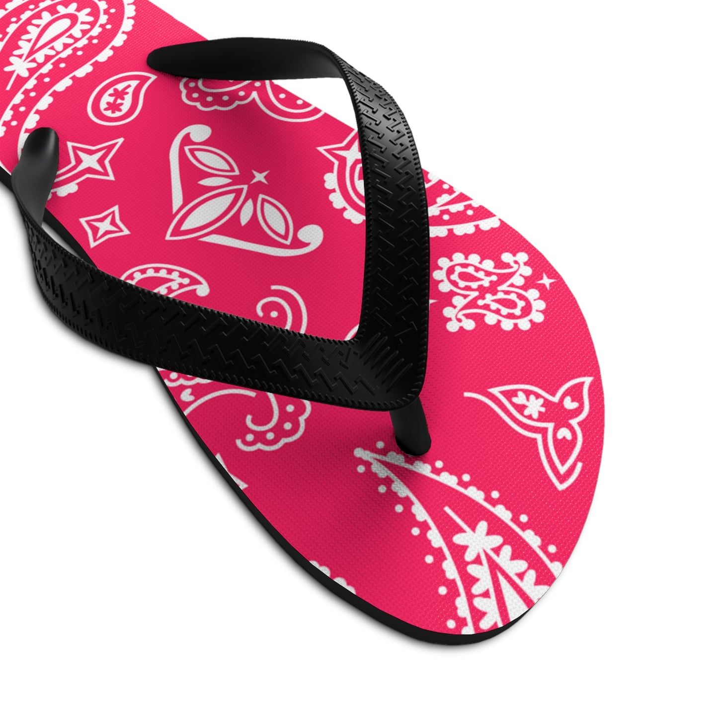 Soluvd Pink Bandana Unisex, Women's, Men's Flip-Flops