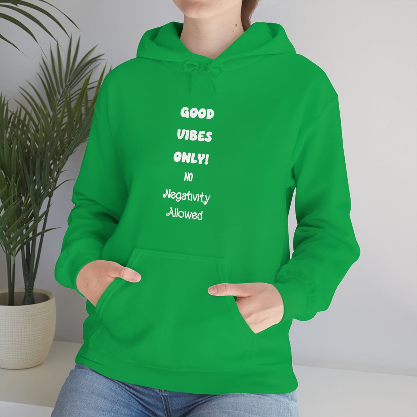 Soluvd Good Vibes Only No Negativity Allowed Unisex Heavy Blend™ Hooded Sweatshirt